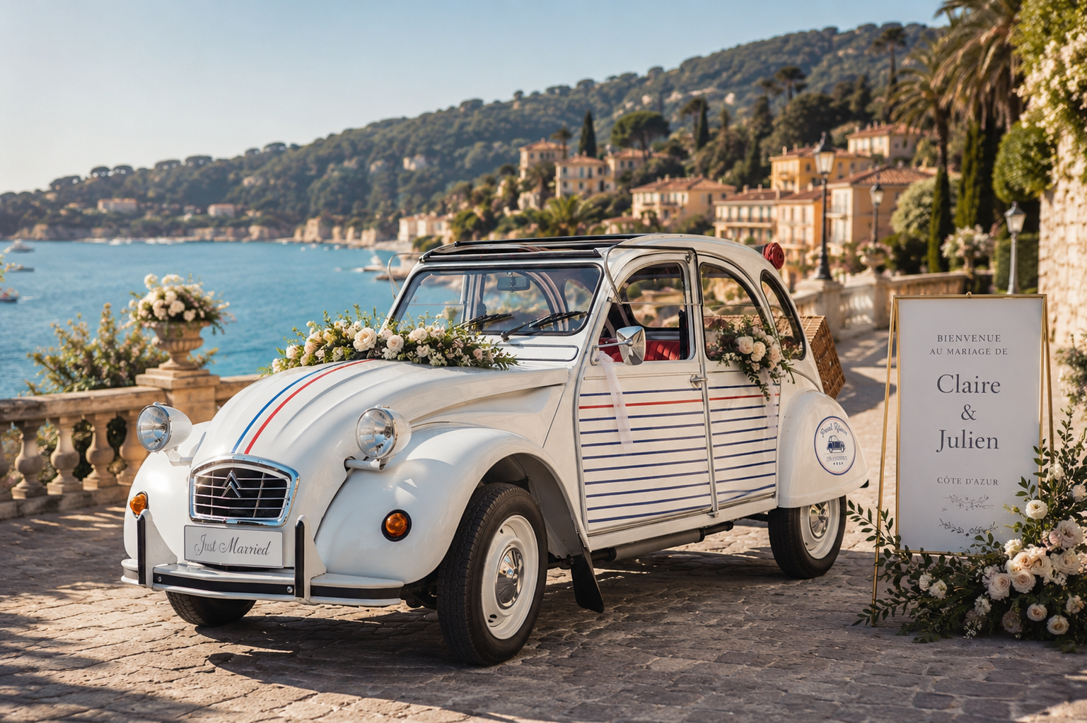 Scène de mariage vintage chic