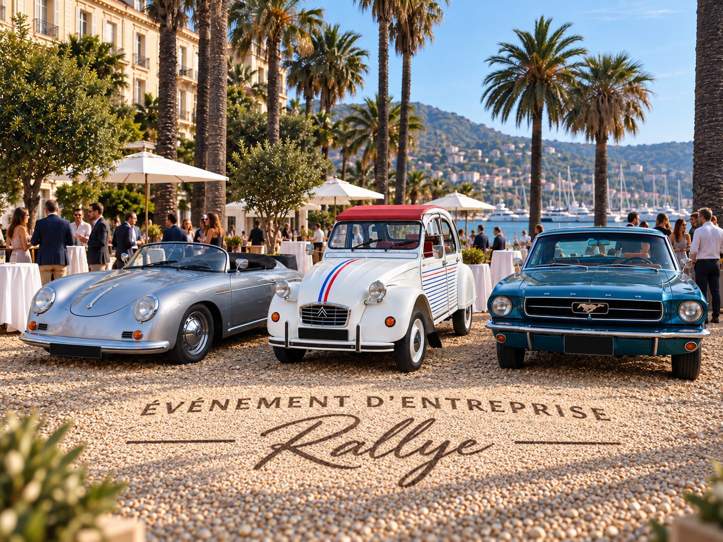 Citroën 2CV vintage pour événements et animations sur la Côte d'Azur 1