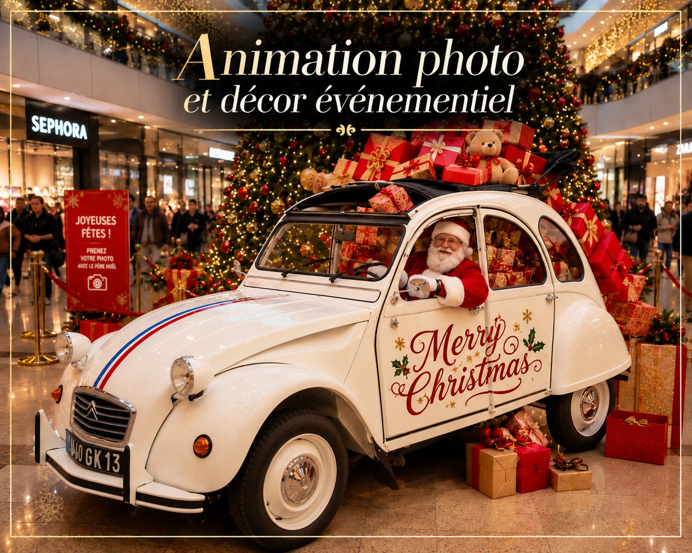 Citroën 2CV vintage pour événements et animations sur la Côte d'Azur 7